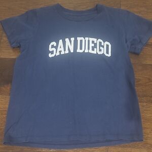 Brandy Melville Navy Blue San Diego Tee